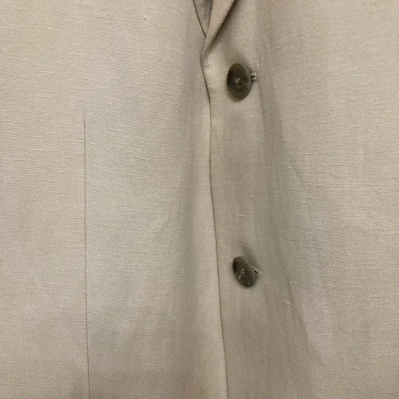 Mens tan silk linen blend blazer 42R - Picture 5 of 5